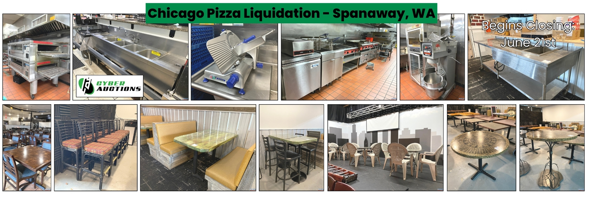 Chicago Pizza Liquidation Auction - Spanaway, WA